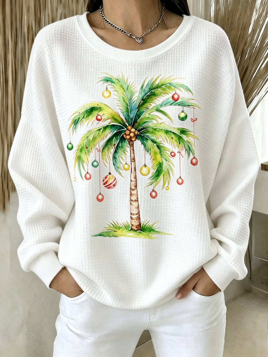 🔥🔥2nd 50% Off 🔥🔥Women's Christmas Print Sweatshirt