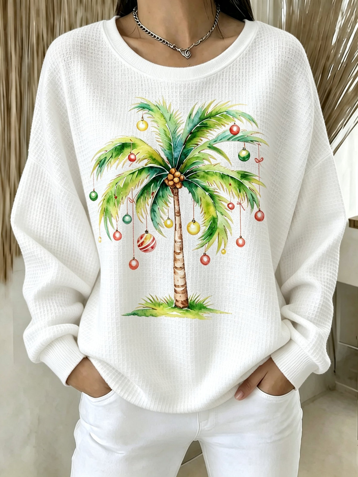 🔥🔥2nd 50% Off 🔥🔥Women's Christmas Print Sweatshirt