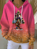 Women's King of Rock and Roll Print Casual Hoodies