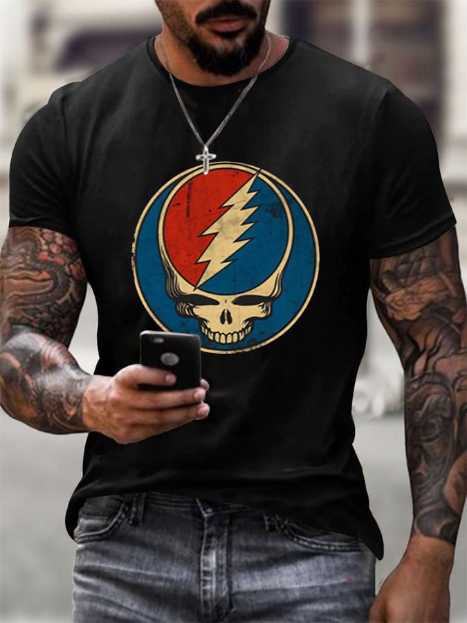 Men's Print Casual Printed T-shirt