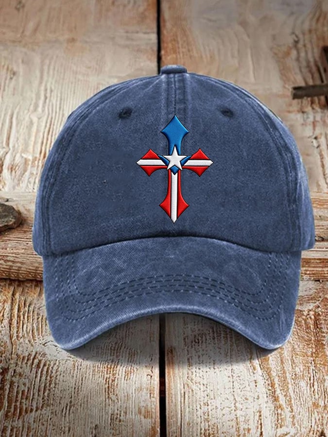 Unisex Texas Flag Cross Baseball Cap