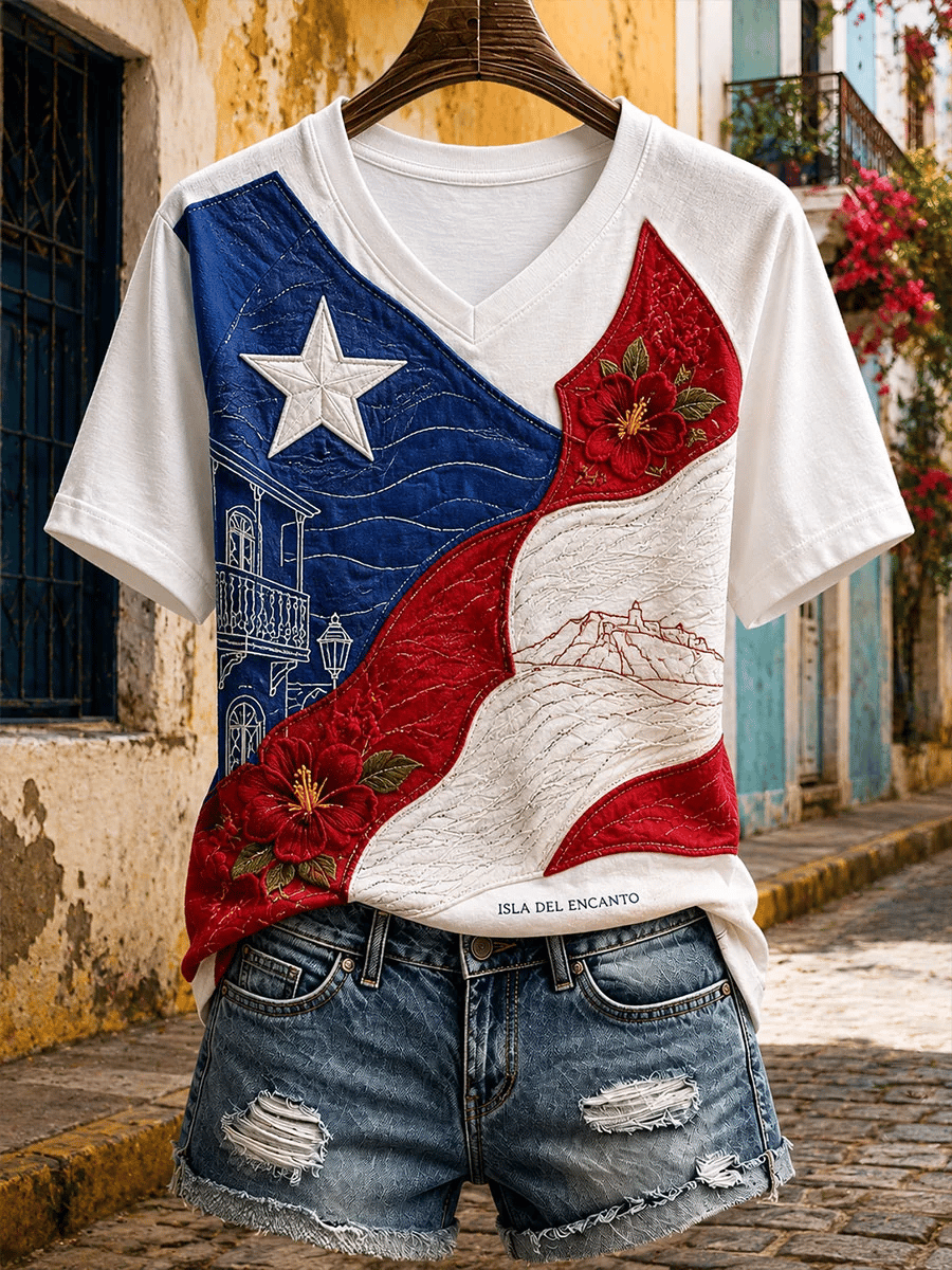 Women's Puerto Rico Print T-shirt