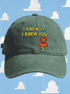 Retro I Knew It Print Baseball Cap