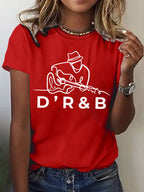 Women's Commemorative Printed Casual T-Shirt