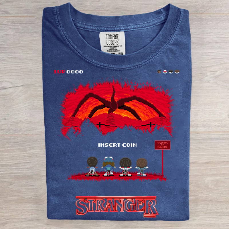 Hawkins Indiana National Park Upside Down 80s Horror Art Print T-Shirt