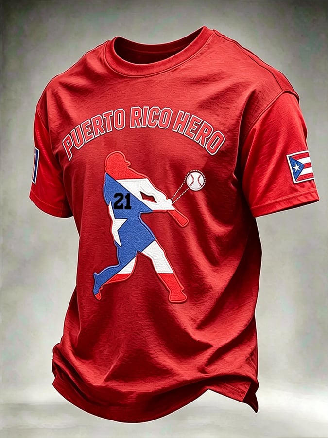 Men's Roberto Clemente Day Print Short-Sleeve T-Shirt