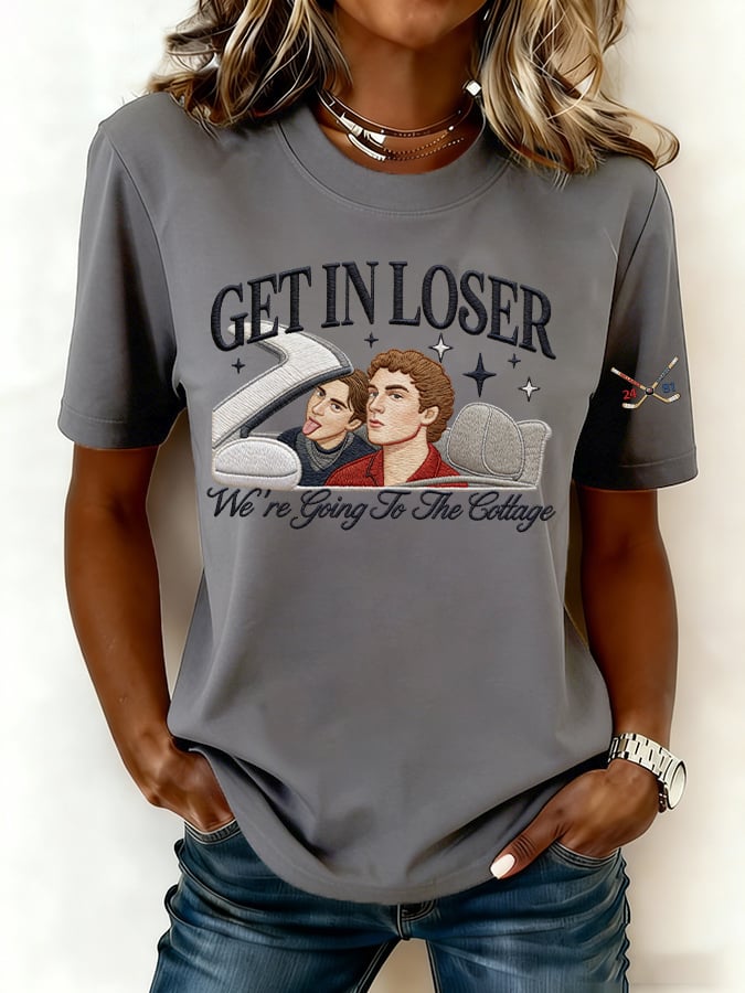 Women's casual retro TV series T-shirt