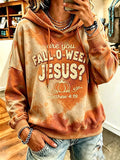 Women's Fall Faith Print Hooded Sweatshirt