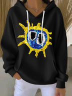 Women's Music Print Casual Sweatshirt