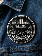 Unisex 9/11 25th Anniversary We Will Never Forget Brooch