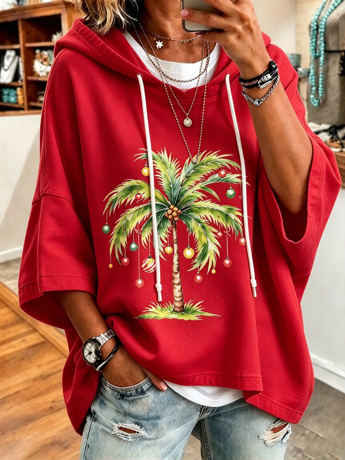 🔥🔥2nd 50% Off 🔥🔥Women's Christmas Print Sweatshirt