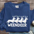 Dog Christmas Weendeer Art Print Sweatshirt