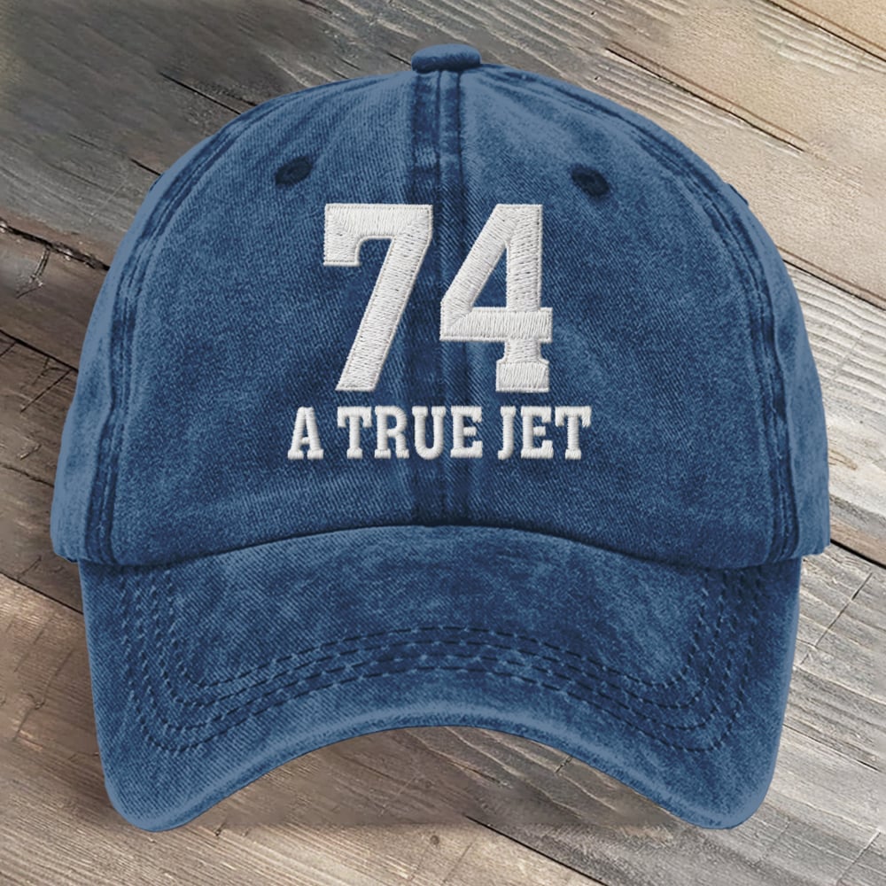 A True Jet 74 Football Art Printed Cap
