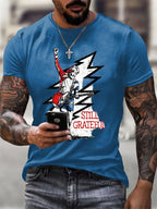 Men's Print Casual Printed T-shirt