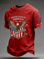 Men's American 250th Anniversary Print Casual Top