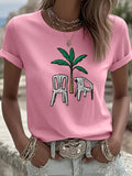Women's Fashion Printed Casual T-shirt