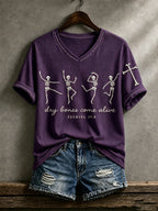 Women's Print Round Neck T-shirt