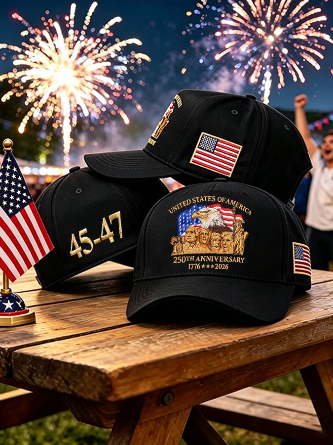 🔥🔥2nd 50% Off 🔥🔥Retro United States Of America 250th Anniversary Print Baseball Cap