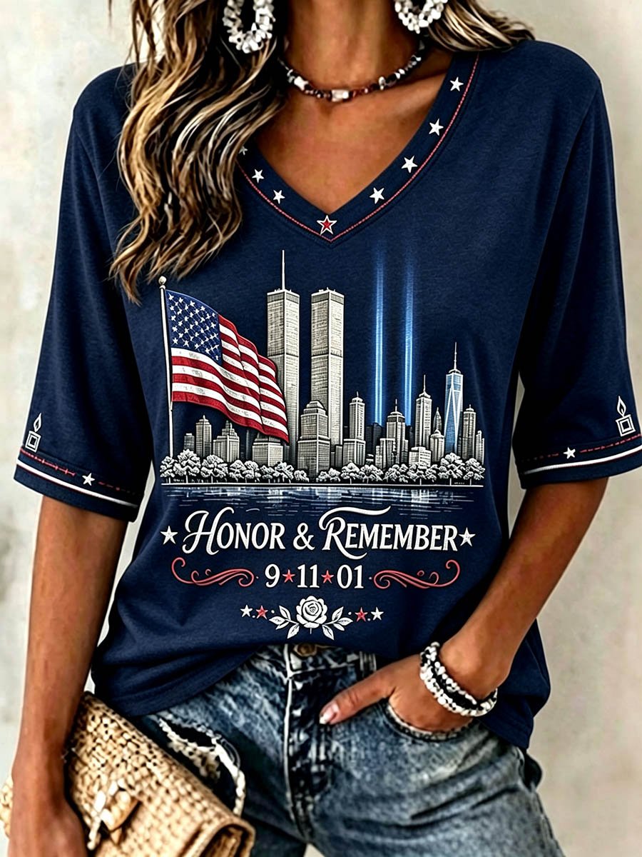 Women's US 9/11 Patriot Day T-Shirt