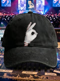 Unisex Vintage Hip Hop Rap Graphic Print Casual Hat
