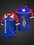 Men's Puerto Rico Print Polo Shirt