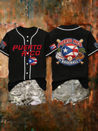 Women's  Baseball  Print Shirt