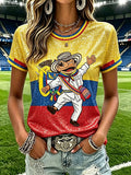 Women's Soccer Crew Neck T-Shirt