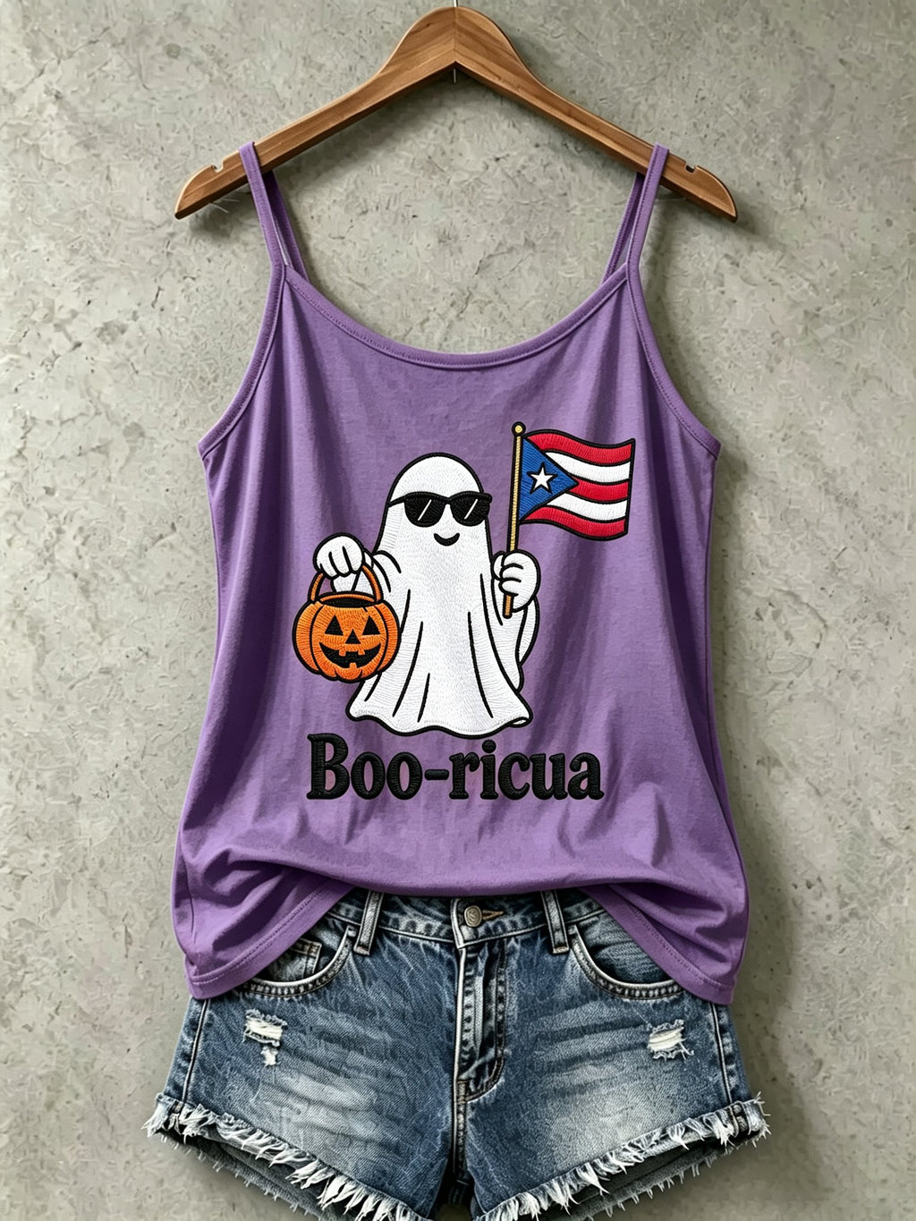 Women's "Halloween in Puerto Rico" Print Camisole