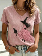 Women's Casual Print Short-Sleeve T-Shirt