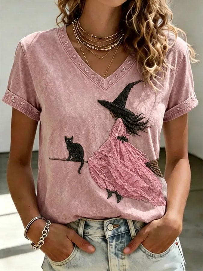 Women's Casual Print Short-Sleeve T-Shirt