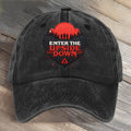 Enter The Upside Down Hawkins Indiana National Park Art Printed Cap