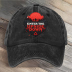 Enter The Upside Down Hawkins Indiana National Park Art Printed Cap