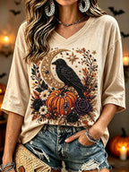 Women's Halloween Print Casual Top