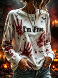 Women's Halloween Print Top