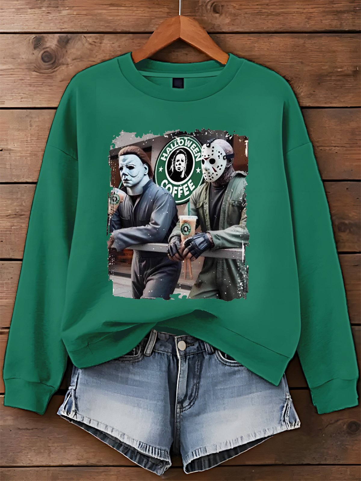 Horror Movies Halloween Art Printed Sweatshirt