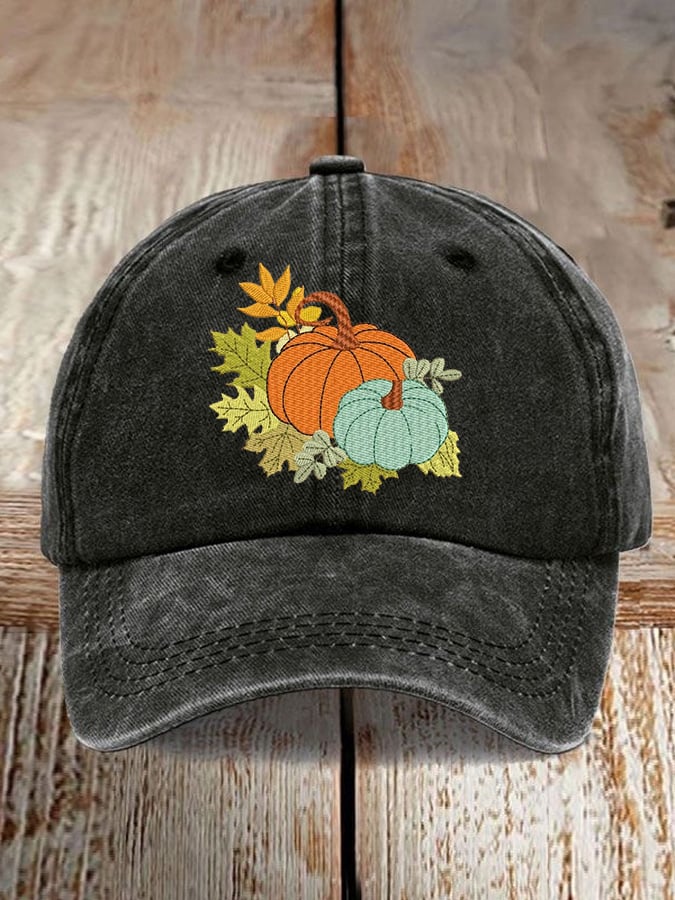 Women's Casual Autumn Pumpkin Print Baseball Cap