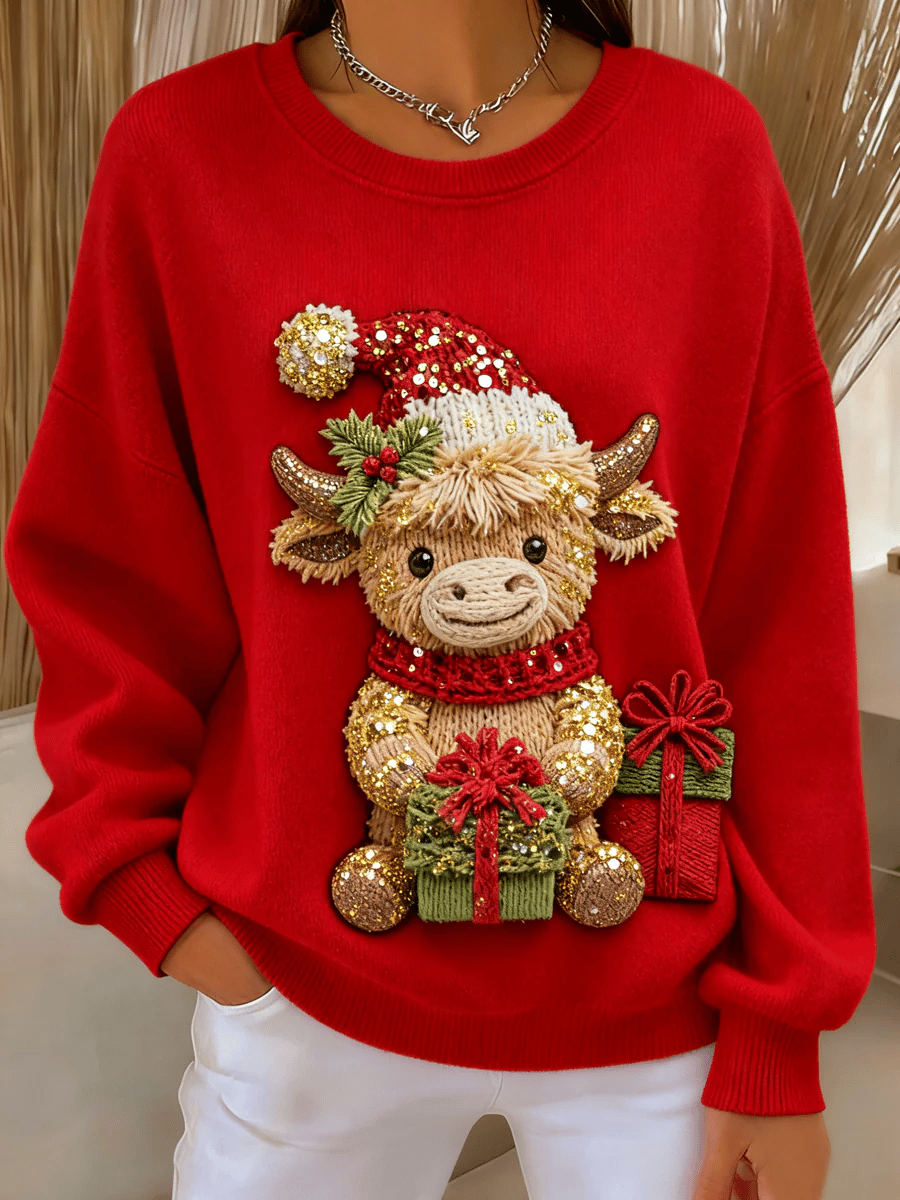Women's Christmas Printed Ugly Sweater