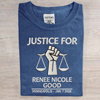 Women's Justice Light Round Neck Printed Casual T-shirt