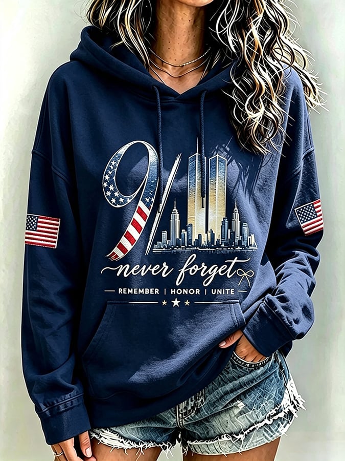 Women's Never Forget September 11 Print Top