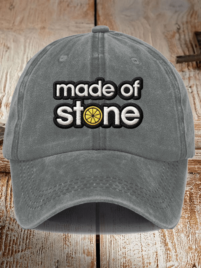 Unisex Washed Cotton Music Print Hat