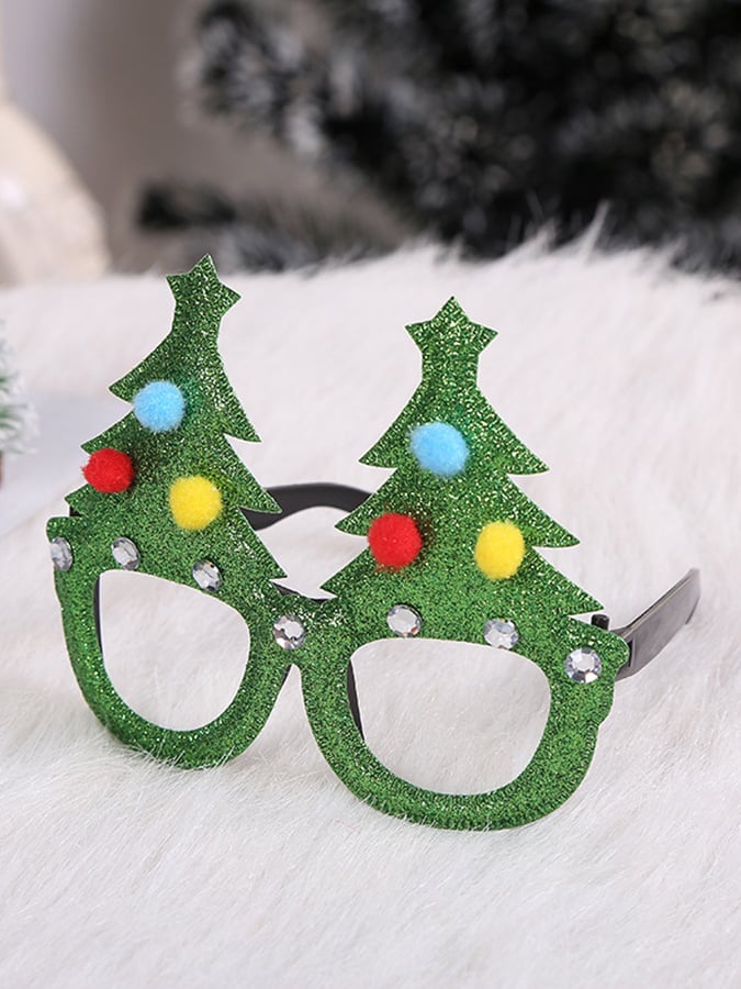Christmas Party Decoration Glasses Frame