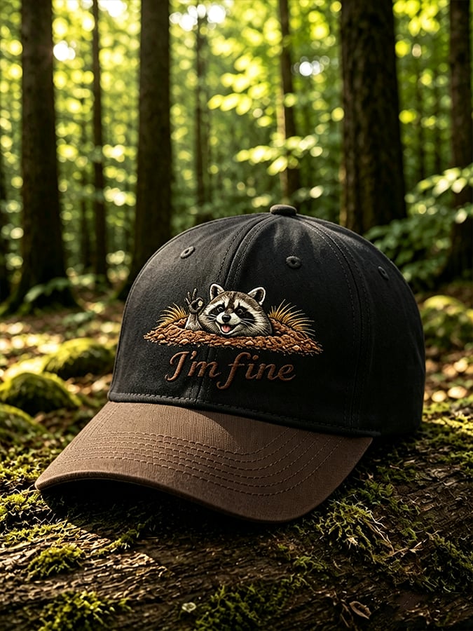 Men'S And Women'S Casual in a world full of trash panda Be a Jimothy Print Hats