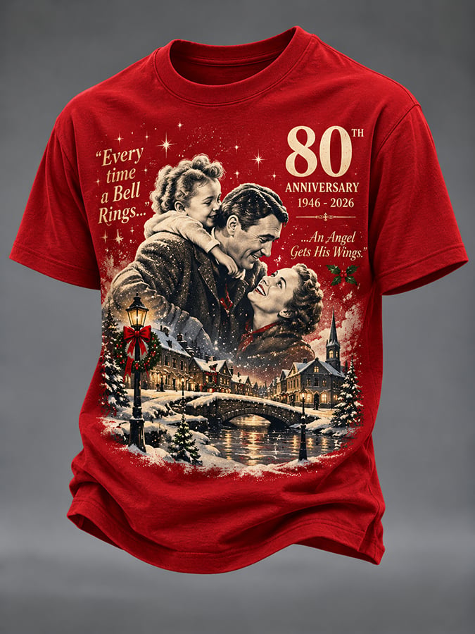 🔥🔥2nd 50% Off 🔥🔥Men's Christmas Print Round Neck T-shirt