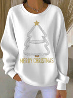Women's Casual Print Long Sleeve Knit Top