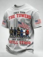 Men's 9.11 Never Forget Printing  T-Shirts