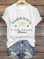 Women'S Sassenach Est.1743 Clan Fraser Print T-Shirt