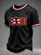 Men's Baseball Lovers Printed Casual Tops