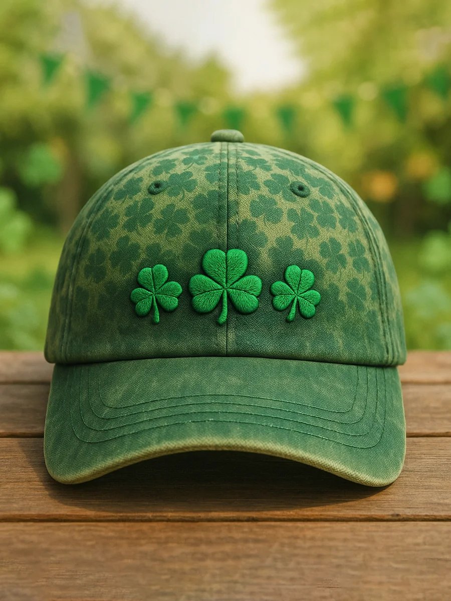 Unisex Baseball Cap With Saint Patrick'S Day-Themed Art Print