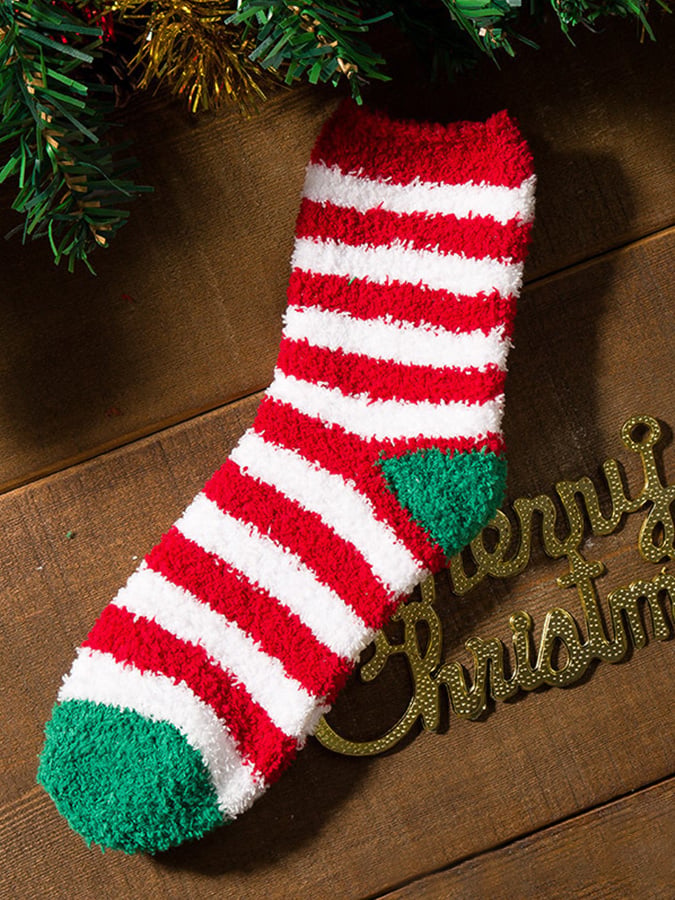 Coral Fleece Christmas Warm Socks