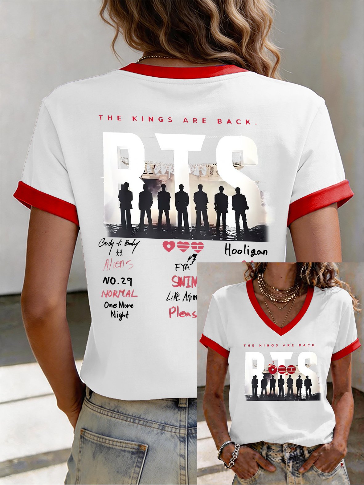 Women's Music Art Print T-shirt